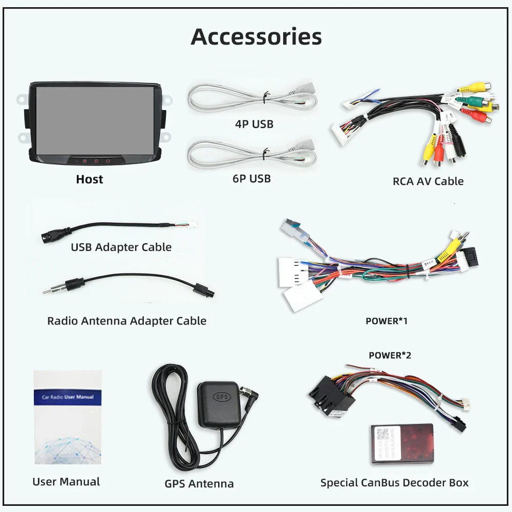 8'' GPS Sat Nav Car Stereo Radio for Renault Trafic (2014-2023)