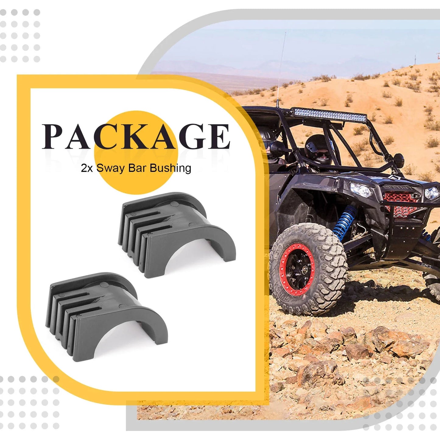 2 x Steering Post Bushing for Polaris Scrambler XP1000/Sportsman850 (2019–2024)