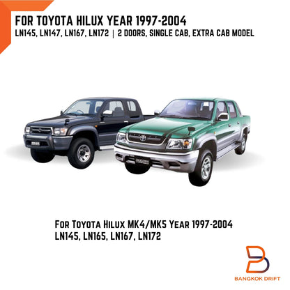 Silver Fender Flare Wheel Arch for Toyota Hilux LN167 LN147 (1997-2005)