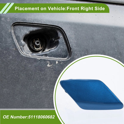 Front Right Washer Nozzle Cover Cap No. 51118060682 for BMW 428i (2014–2016) Blue