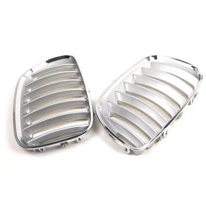 2X Chrome Front Bumper Grille for BMW X5 (2004–2006)