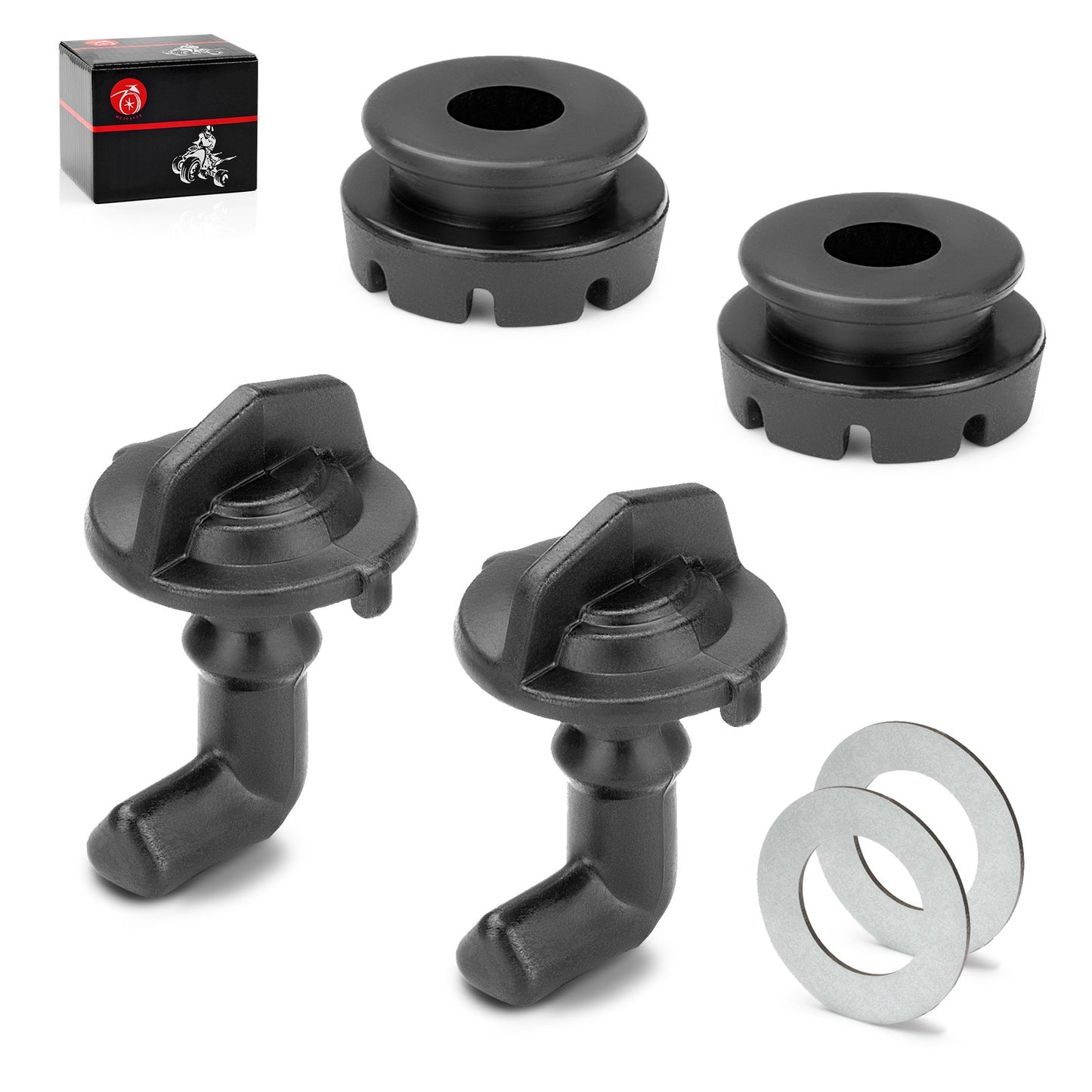 2X Hood Latch Toggles Grommets Washer Kit for Polaris RZR S 800 (2011–2019)