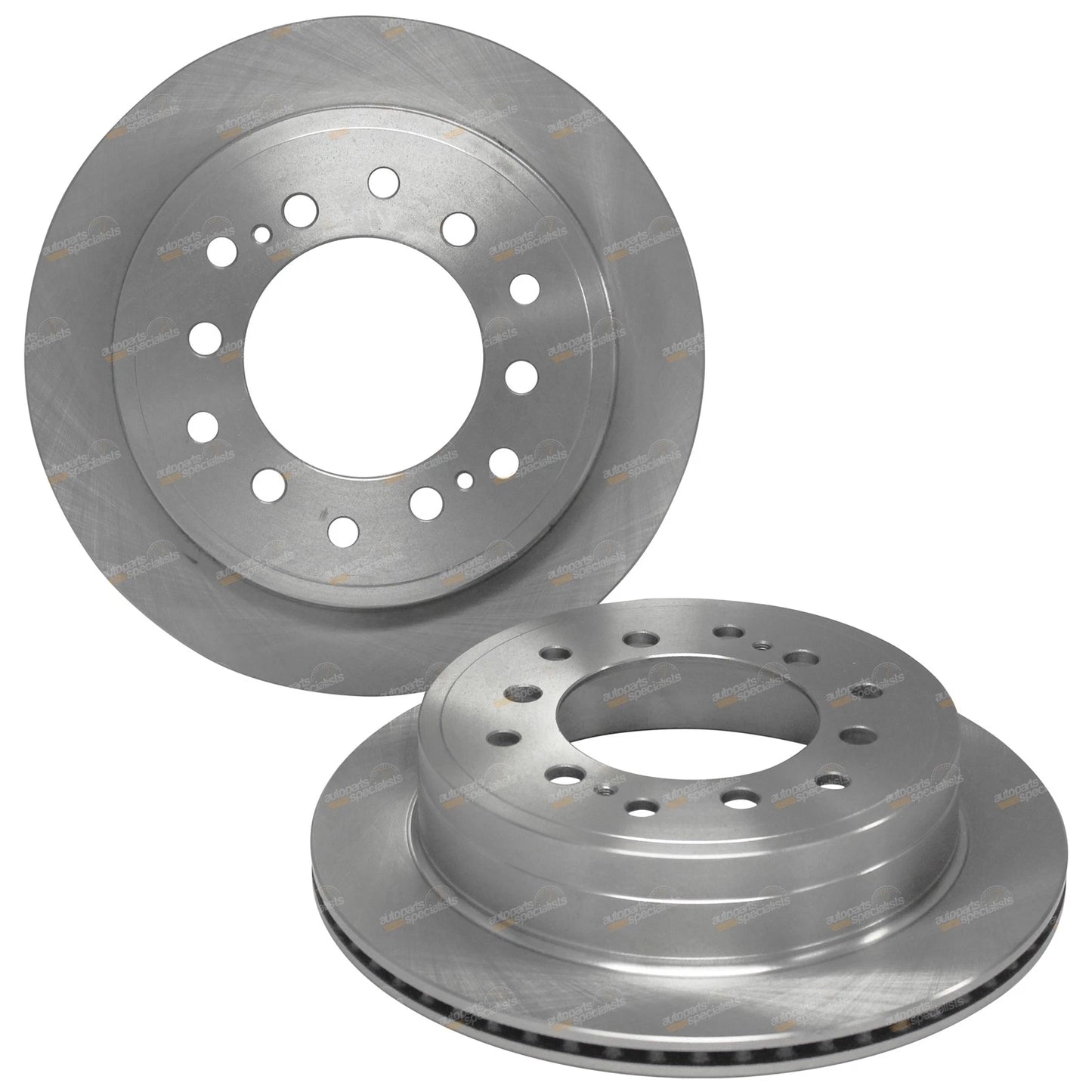 2 Rear Brake Rotors for Toyota Landcruiser Prado (1996–2002)