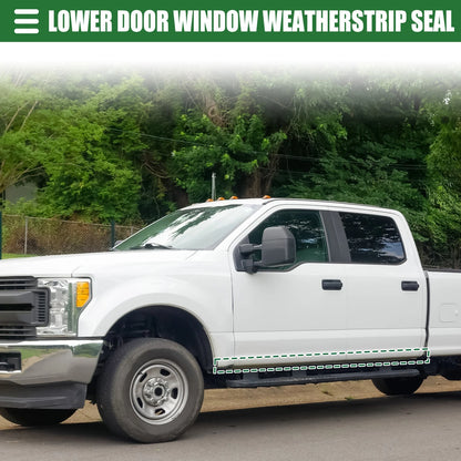 Set of 2 Front Rear Lower Door Weatherstrip for Ford F250 F350 (1999–2007) F81Z-2520758-AA