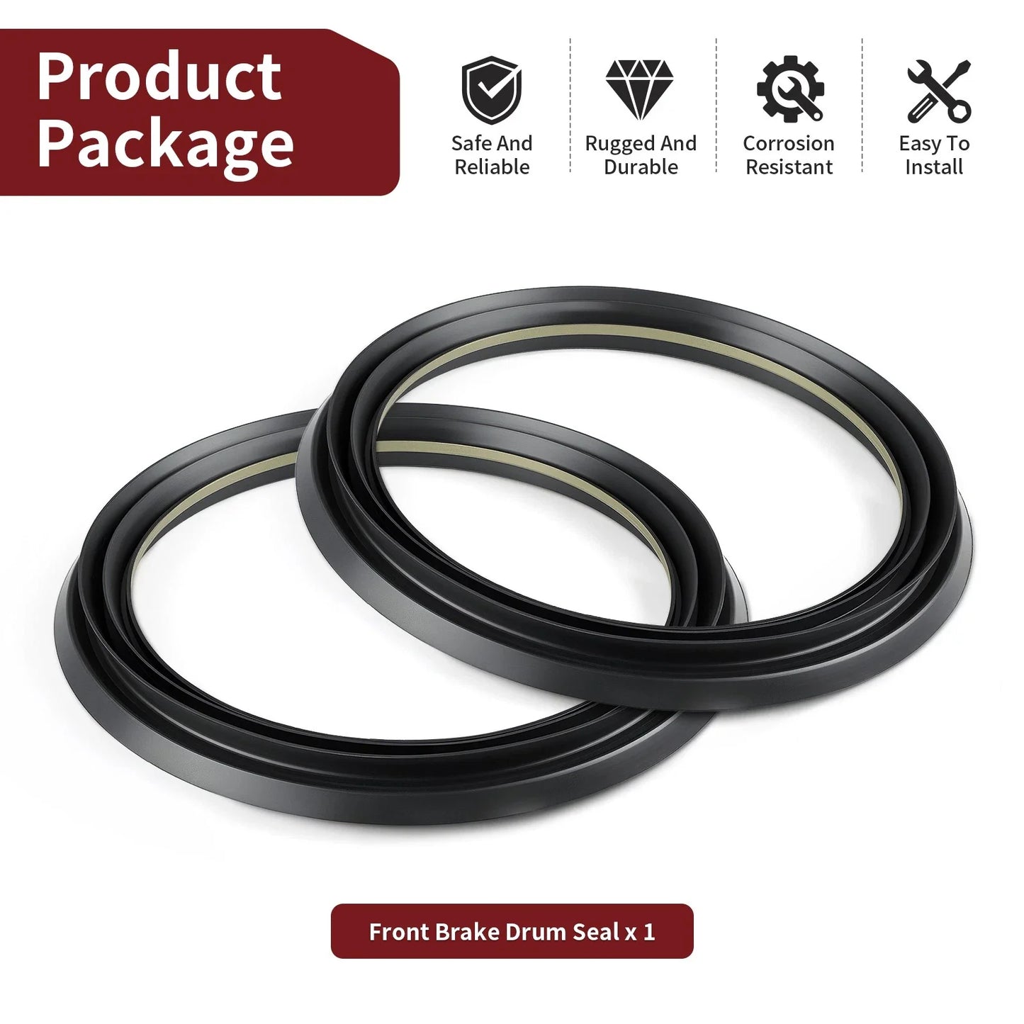 Front Brake Drum DustSeals 2xfor Honda Rancher 350 TRX350FE/FM/TE/TM (2000–2006)