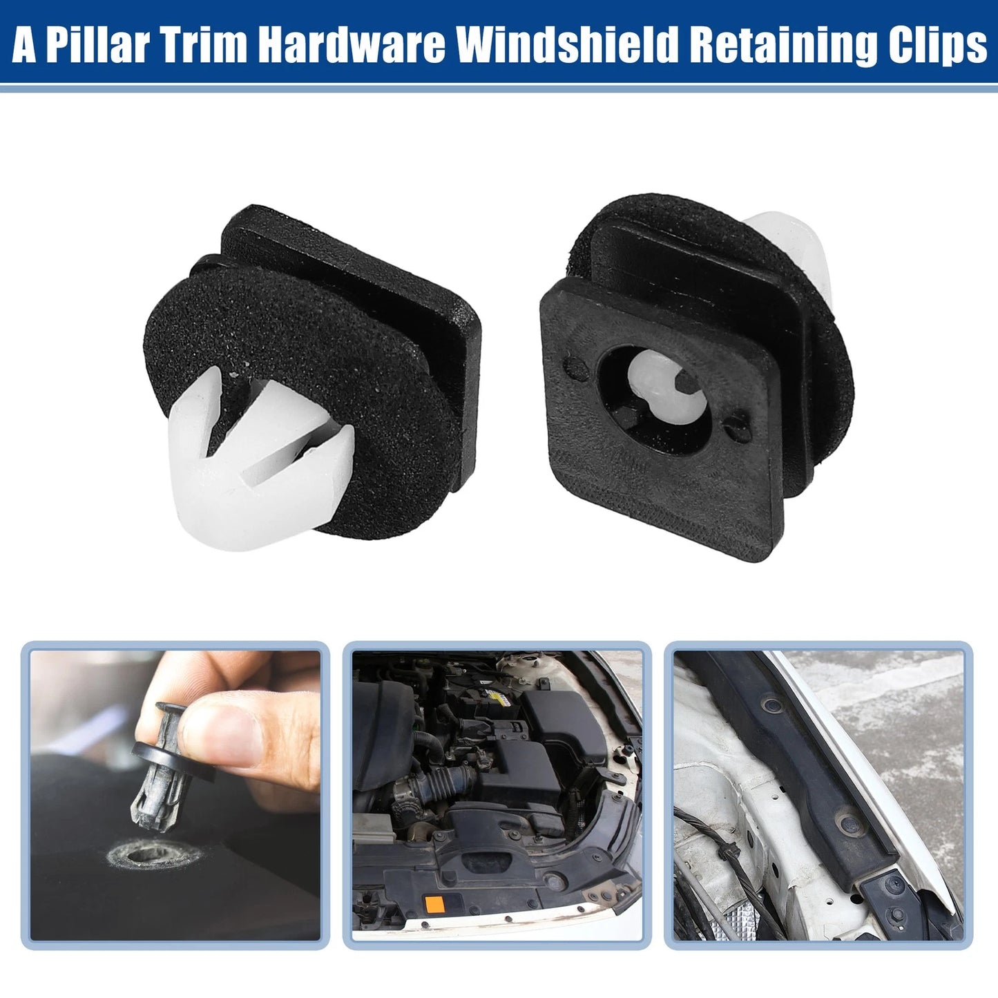 20pcs A Pillar Trim Hardware Windshield Clips for Ford Explorer (2011–2021)
