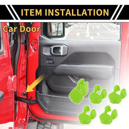 Door Limiting Cover Trim for Jeep Wrangler JL JLU (2018–2024) Green