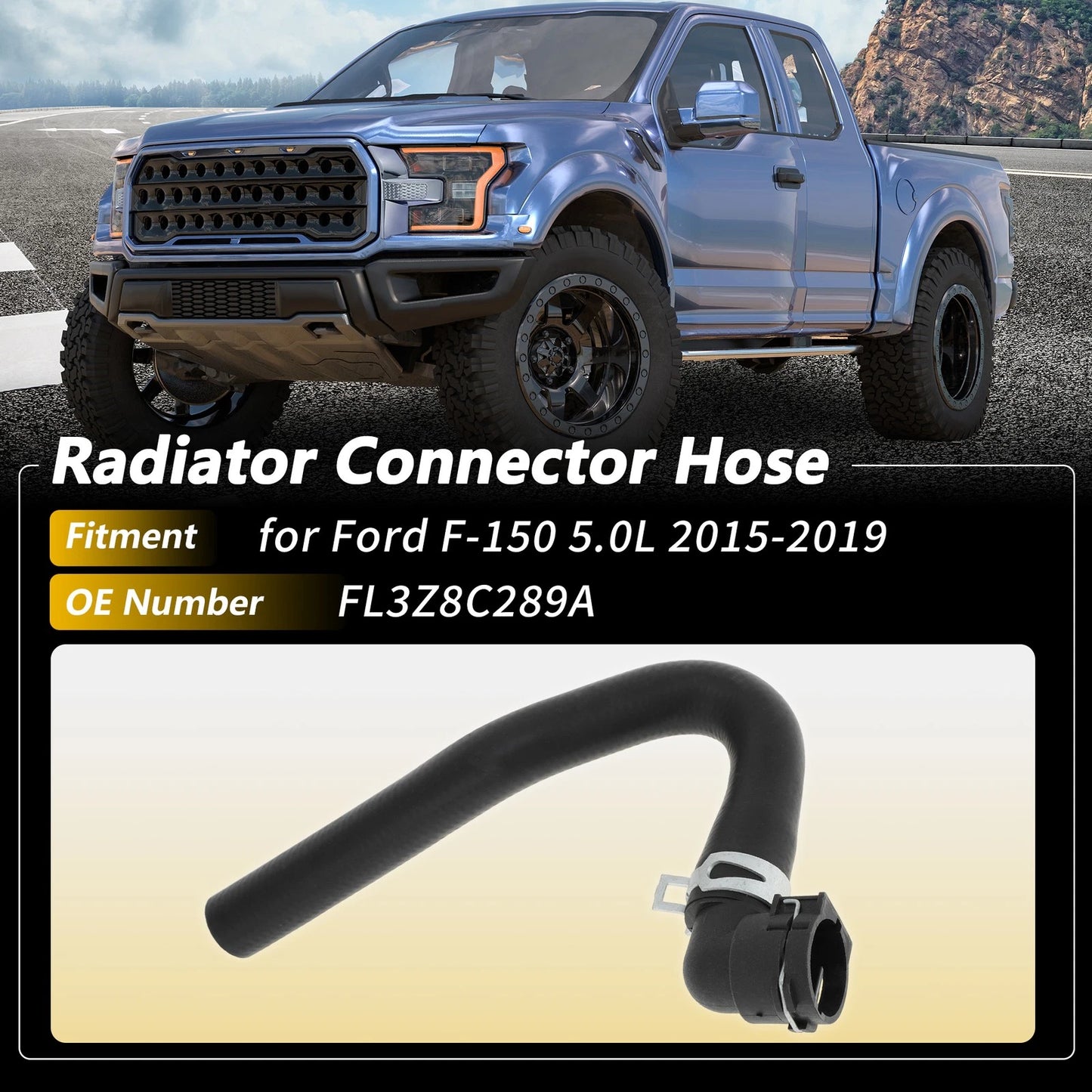 Lower Radiator Connector Hose for Ford F-150 2015–2019 No.FL3Z8C289A