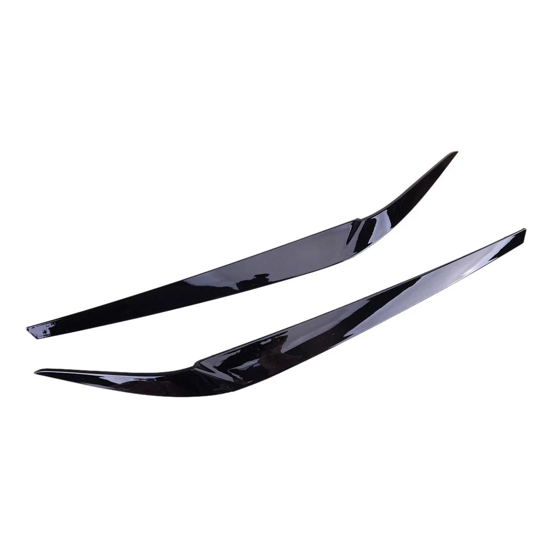 Headlight Eyebrow Eyelid Trim for BMW 5 Series G30 M5 F90 2017-2020 Black