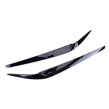 Headlight Eyebrow Eyelid Trim for BMW 5 Series G30 M5 F90 2017-2020 Black
