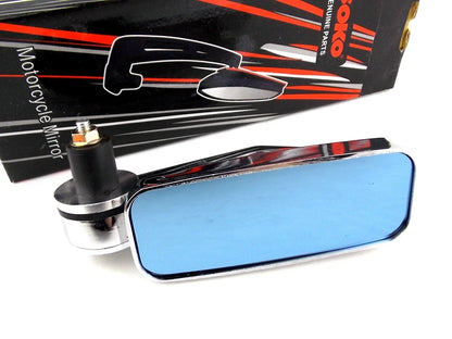 7/8" Chrome Handle Bar End Mirrors for Motorcycle Rear View Side Mirror