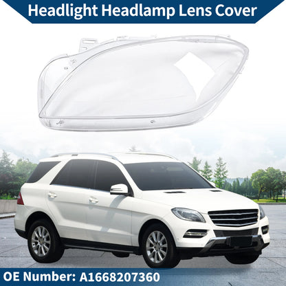 1 Pc Headlight Lens Cover for Mercedes-Benz ML350 (2012–2015) No.A1668207360
