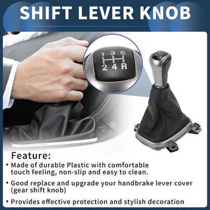 5 Speed Gear Shift Knob with Cover No. 77299TA0A01ZA for Honda Accord (2008–2012)