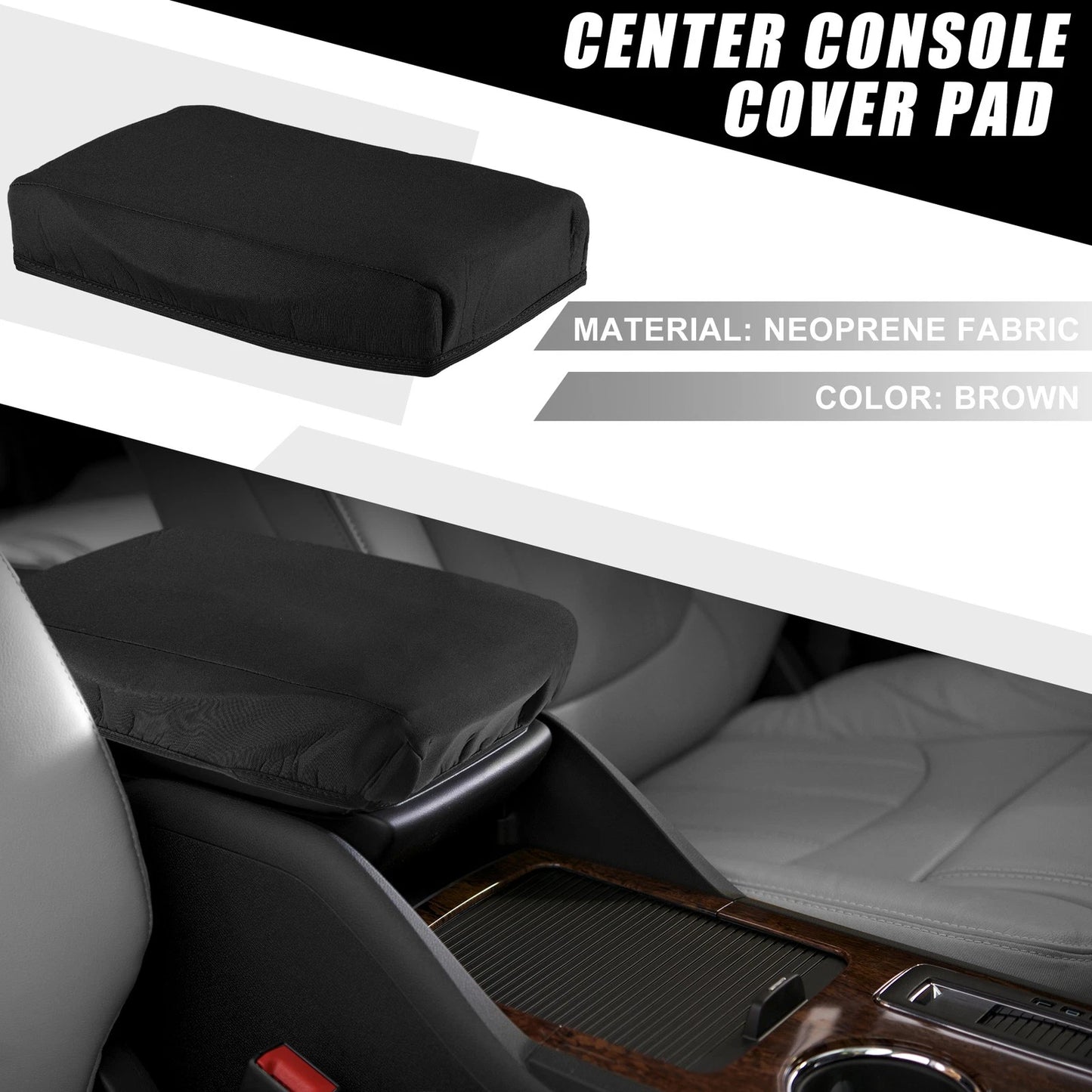 Center Console Armrest Cover for Nissan Altima (2007–2012) Black