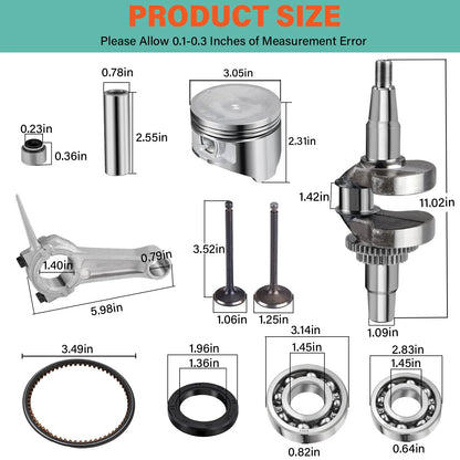 Engine Top End Rebuild Kit for Yamaha G11/16/20