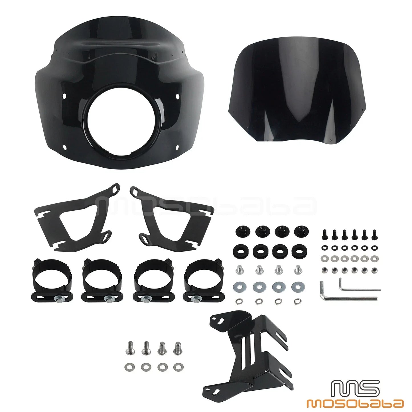 Headlight Fairing & Windshield Kit for Harley Softail Fat Bob 114 (18-24)
