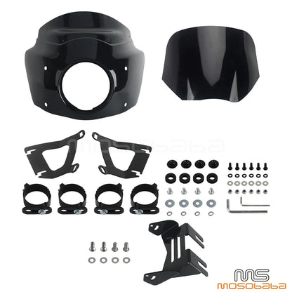 Headlight Fairing & Windshield Kit for Harley Softail Fat Bob 114 (18-24)
