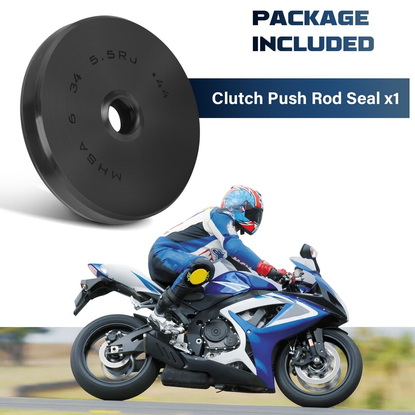 Clutch Push Rod Seal for Suzuki Bandit 600 1200 Hayabusa 1300 (1995–2007)