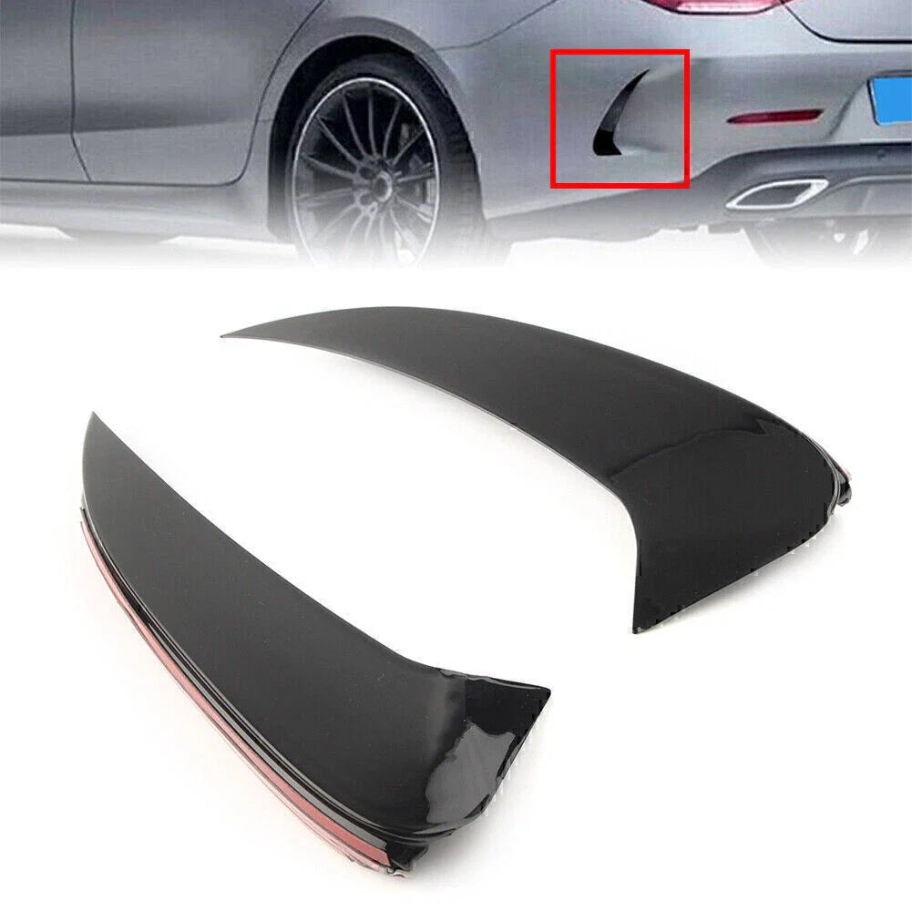 Rear Bumper Splitters for Mercedes C257 CLS450 CLS53AMG (2018-2020) Black