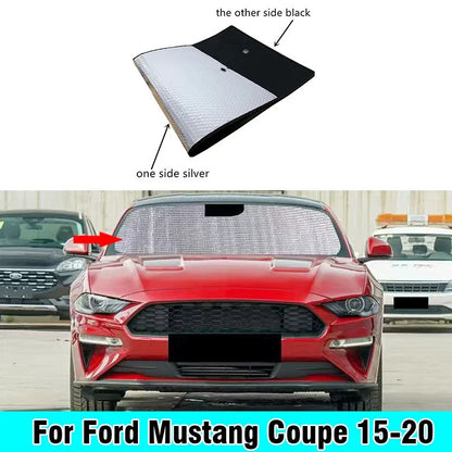 Sunshade / Front Windshield Privacy Thick for Ford Mustang Coupe (2015–2020)