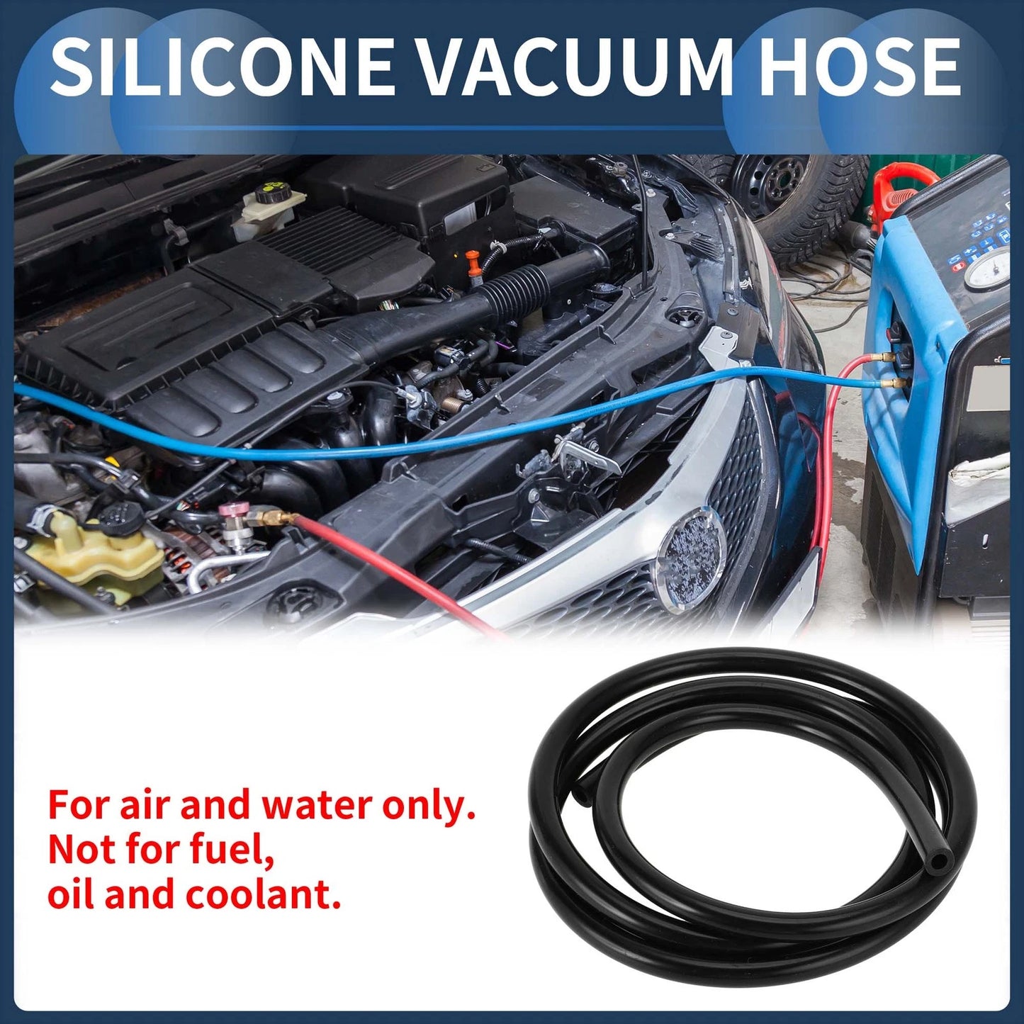 6FT 1/4" Silicone Vacuum Tubing Hose for Ford