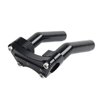 1.7" Handlebar Risers Top Clamp for Harley Dyna Softail Sportster (Chrome)