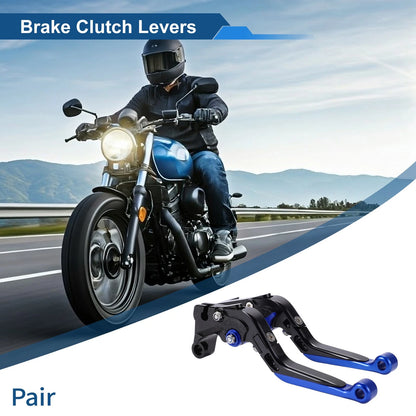 Adjustable Brake Clutch Levers for Yamaha MT-07 (2014–2022) Black Blue