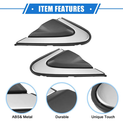 2 x Car Front Left Right Door Mirror Flag Covers for Honda CR-V (2012-2016)