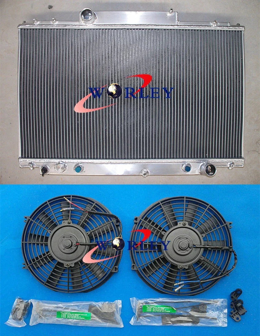 Aluminum Radiator & Fan for Lexus SC400/Soarer UZZ30/31/32 1UZFE (1991-1996)