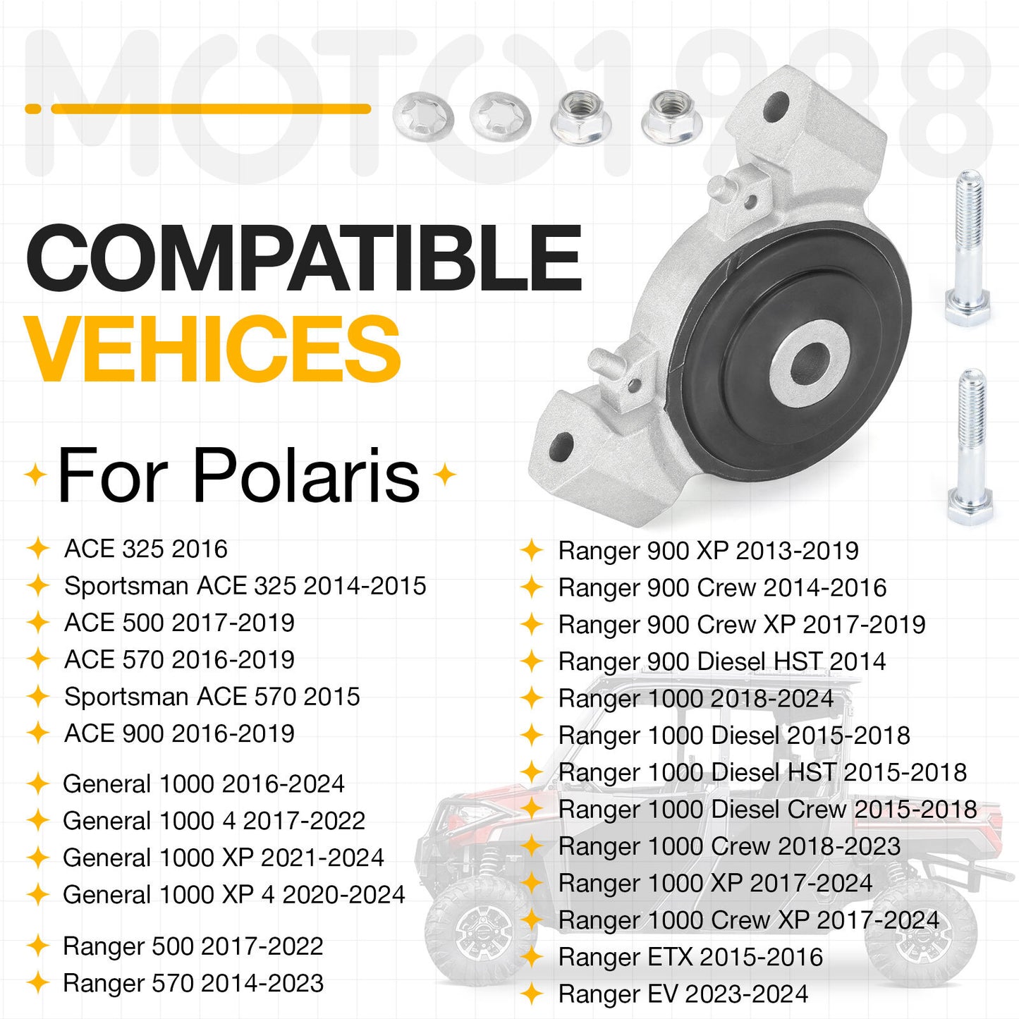 Engine Isolator Mount for Polaris Ranger 900 1000 XP (2015–2023)