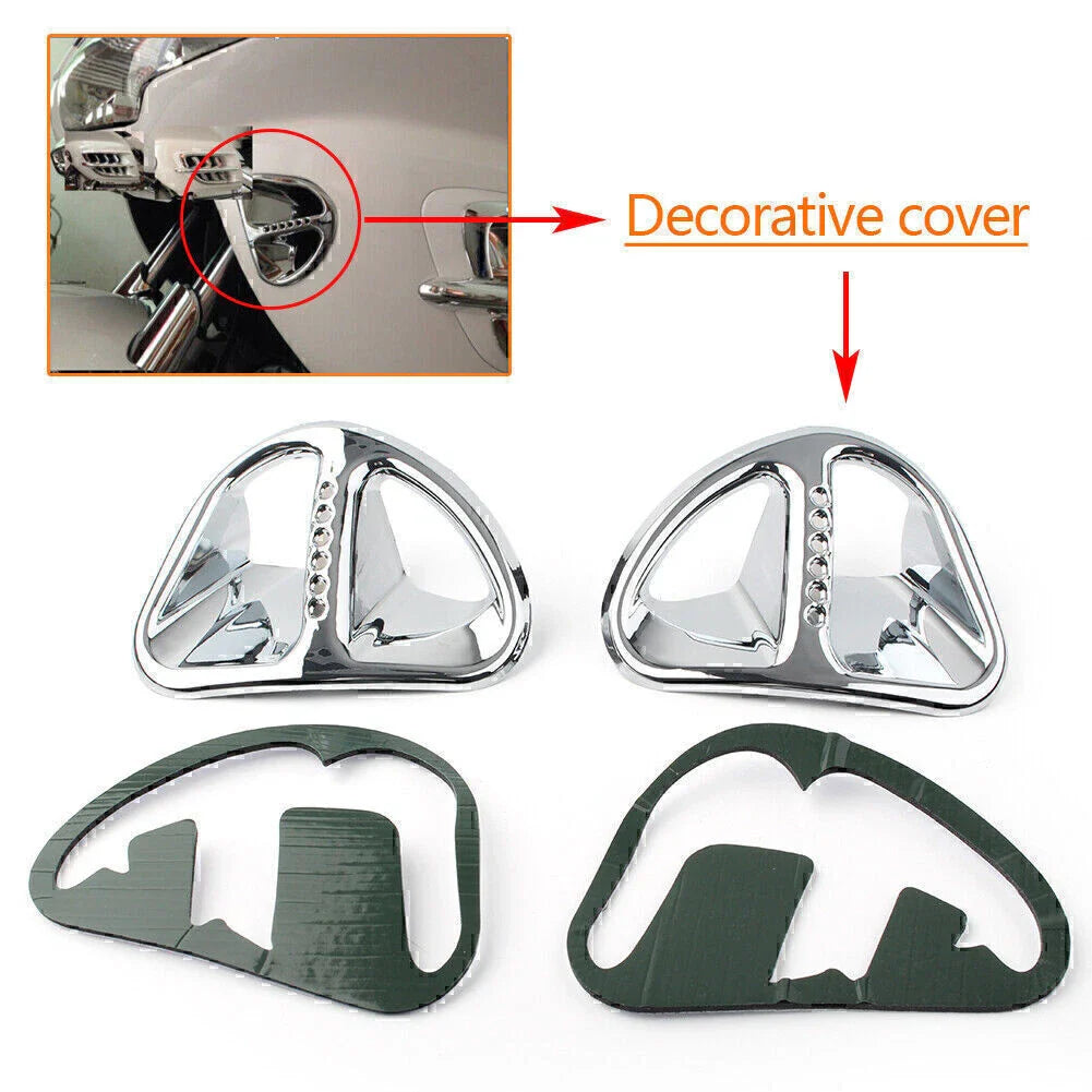 Chrome Air Intake Grilles Accents for Honda Goldwing GL1800 (2001-2011)