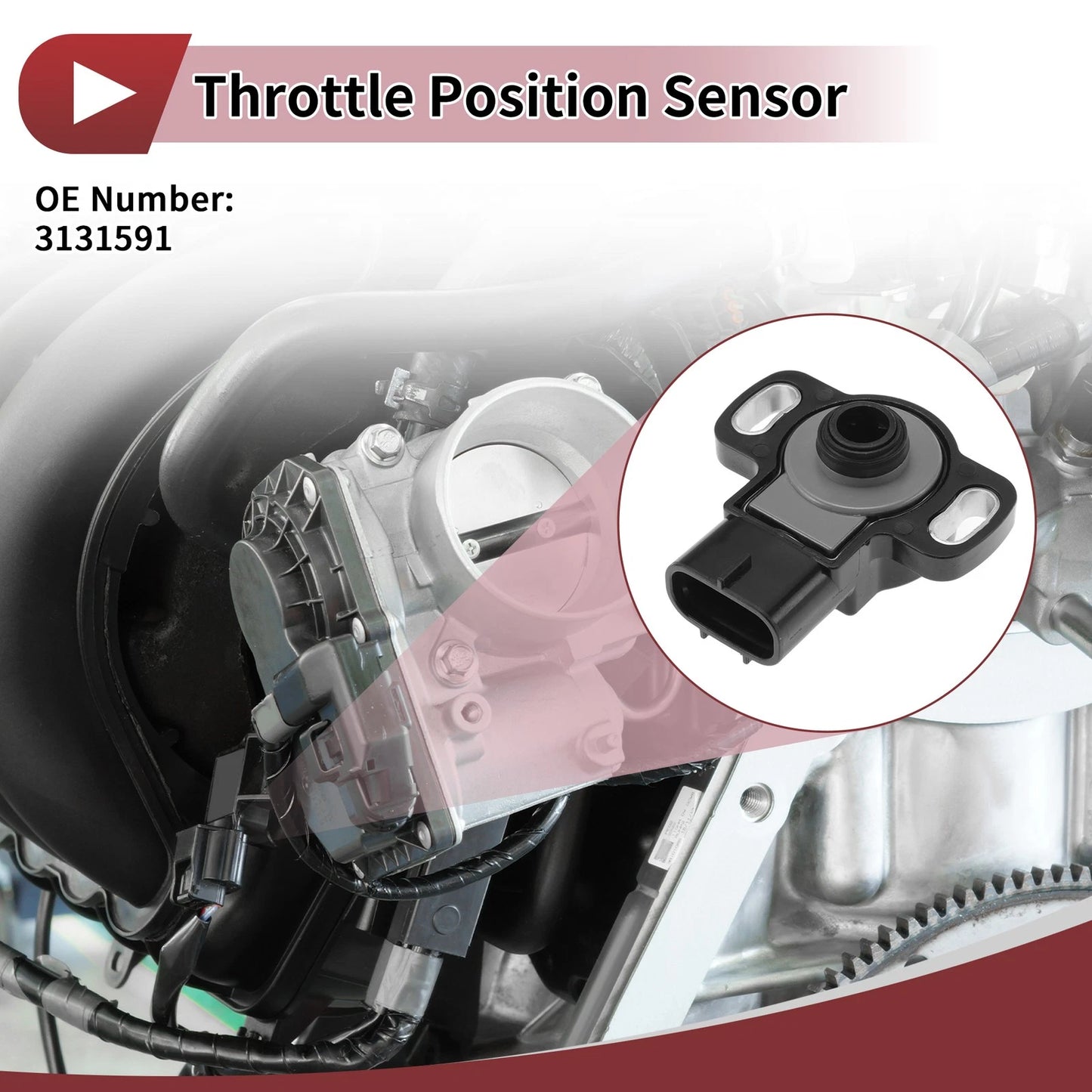 Throttle Position Sensor for Polaris 600 RMK (2008–2011) No.3131591