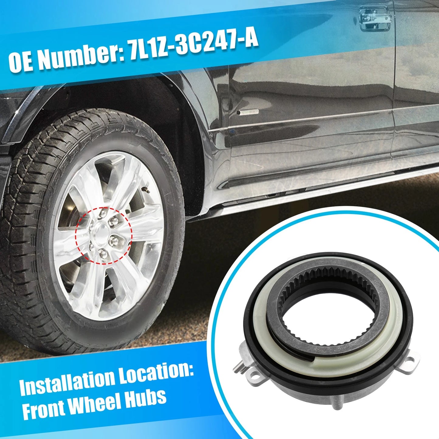 4X4 Auto Locking Hub Actuator for Ford F150, Expedition, Lincoln Navigator