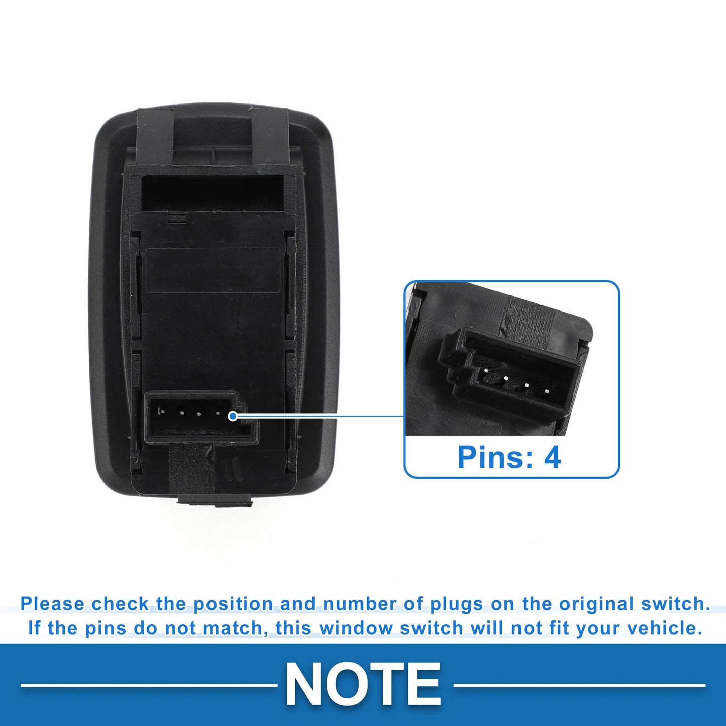 Power Window Switch for BMW 528i 535i xDrive M5 (No. 61319113931)