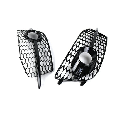 Honeycomb Front Grille Fog Light Covers for Audi Q3 (2012-2014)