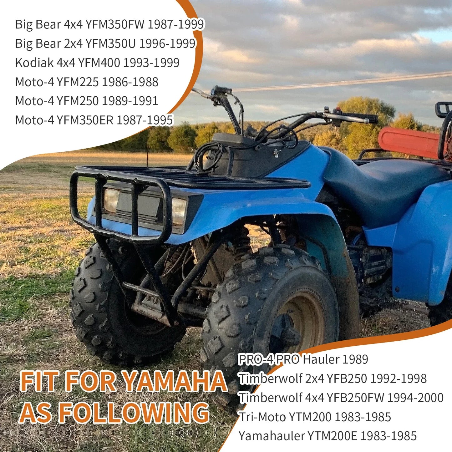Air Cleaner Box Case Lid Cover and Seal for Yamaha YTM200E (1983–1985)