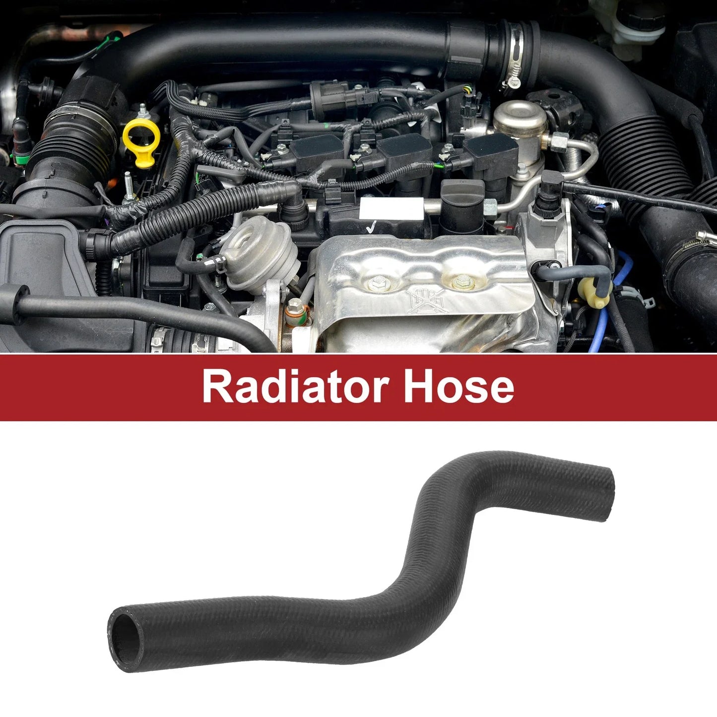 Radiator Hose for Honda Accord (2013-2017) Rubber Black 1 x Piece