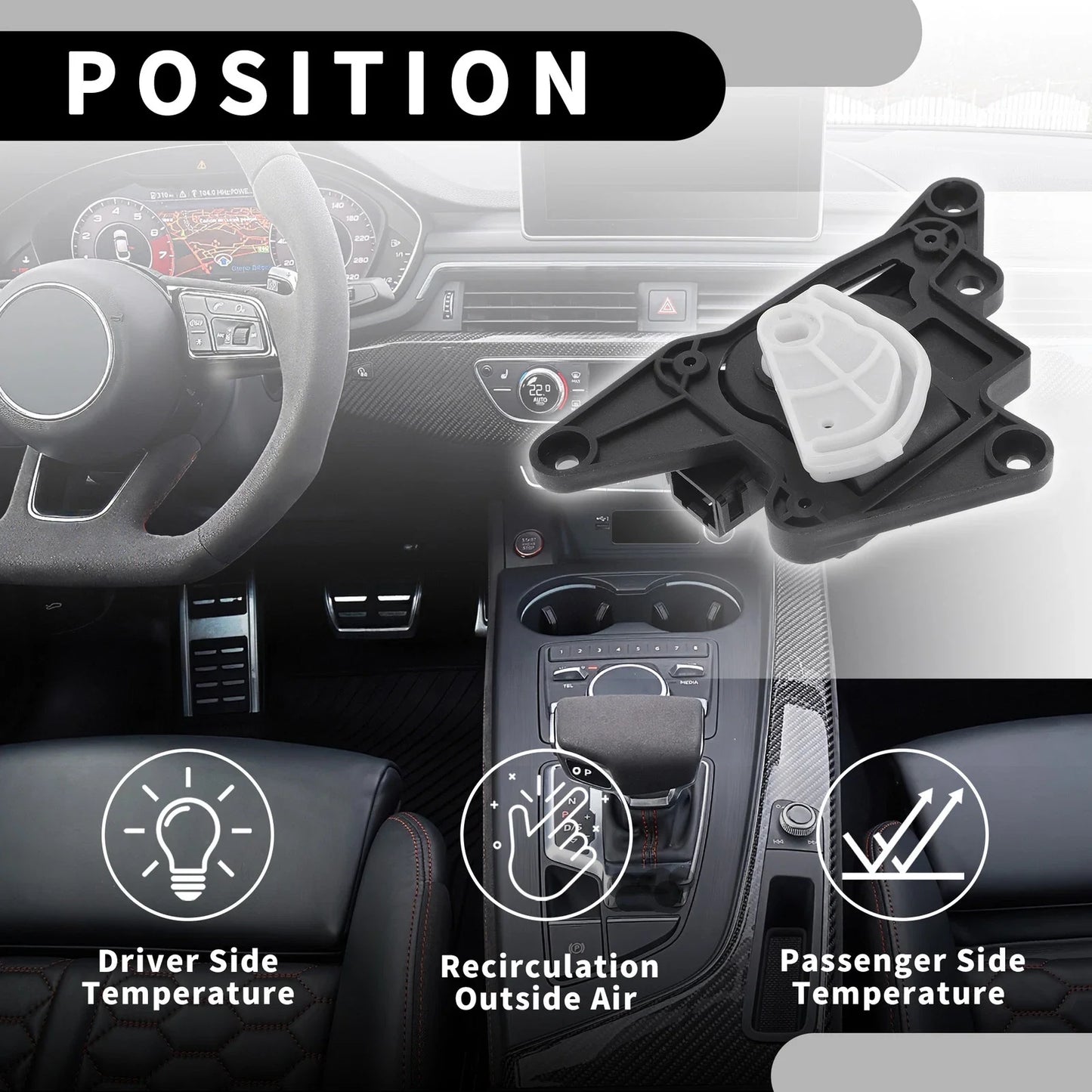 HVAC Heater Blend Door Control Actuator for Hyundai Azera (2006-2011)