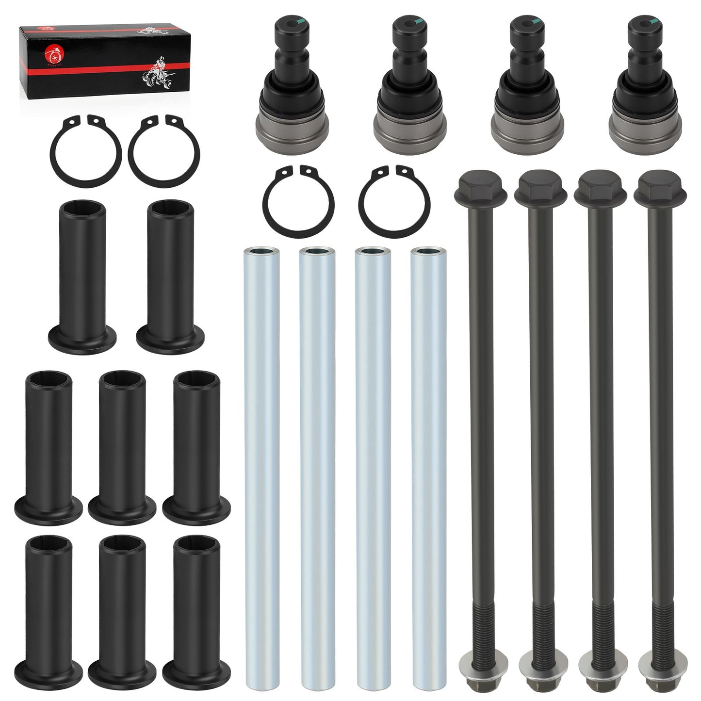 Front Upper A Arm Pivot Bushing & Ball Joint Kit for Polaris RZR 570 (2012–2022)