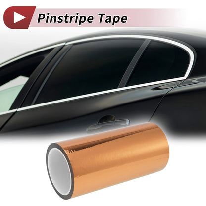 Pinstripe Tape 180mmx50m for Car Motorcycle Boat Champagne Gold Tone (1 Pcs)