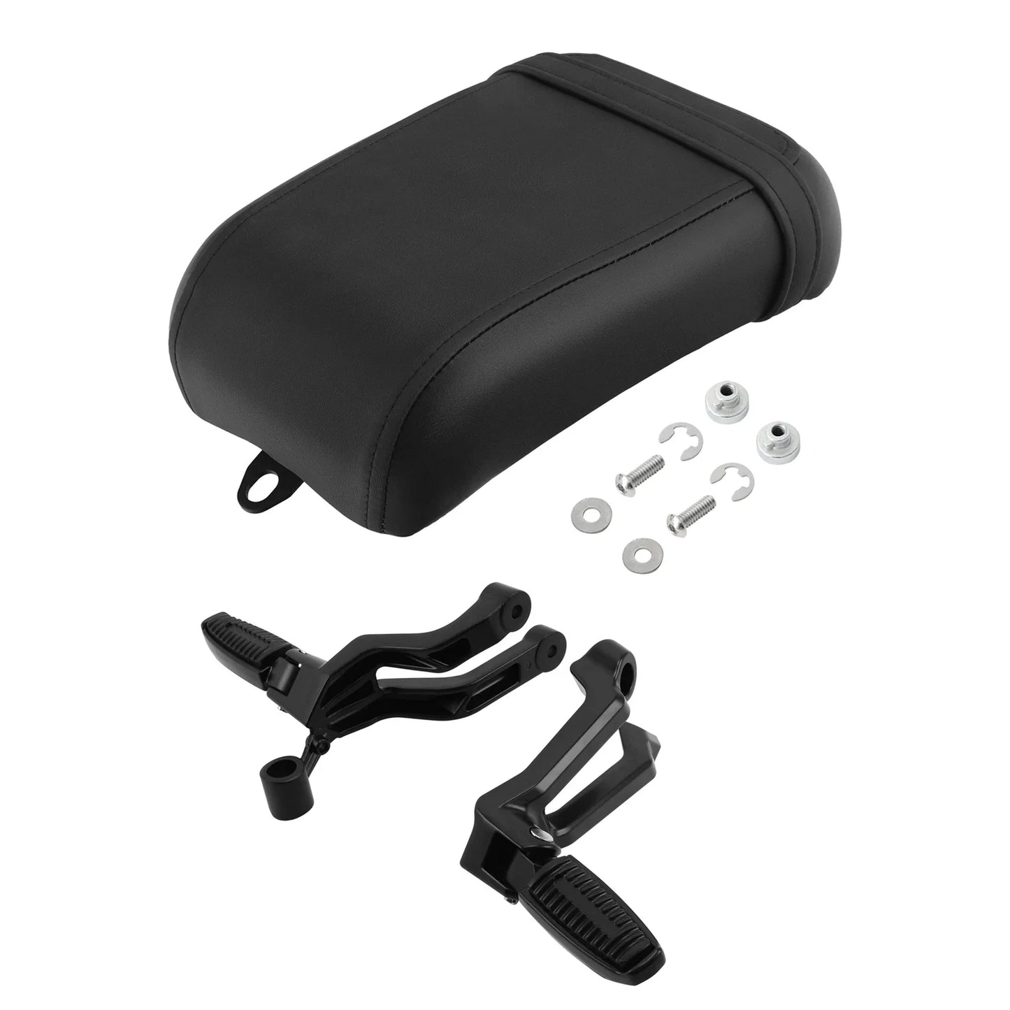 Black Passenger Seat Foot Pegs Bracket for Harley Nightster RH975S (2022-2025)