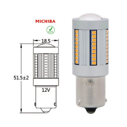 LED Amber Indicator Signal Light Globe for Universal Vehicles (12V)