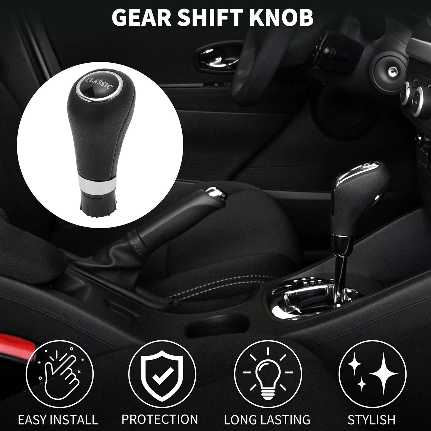 Shift Knob for Mercedes-Benz E-Class 2009-2016 - Black Plastic