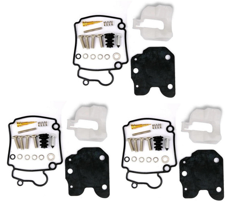 3Pcs Carburetor Repair Kit for Yamaha F25 Outboard (2000–2023)