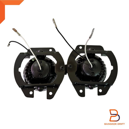 Chrome Trim Fog Lamp Driving Light for Toyota Yaris Vios Sedan (07-13)