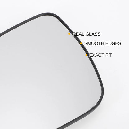 Heated Left Side White Mirror Glass for KIA Ceed (2009–2012)