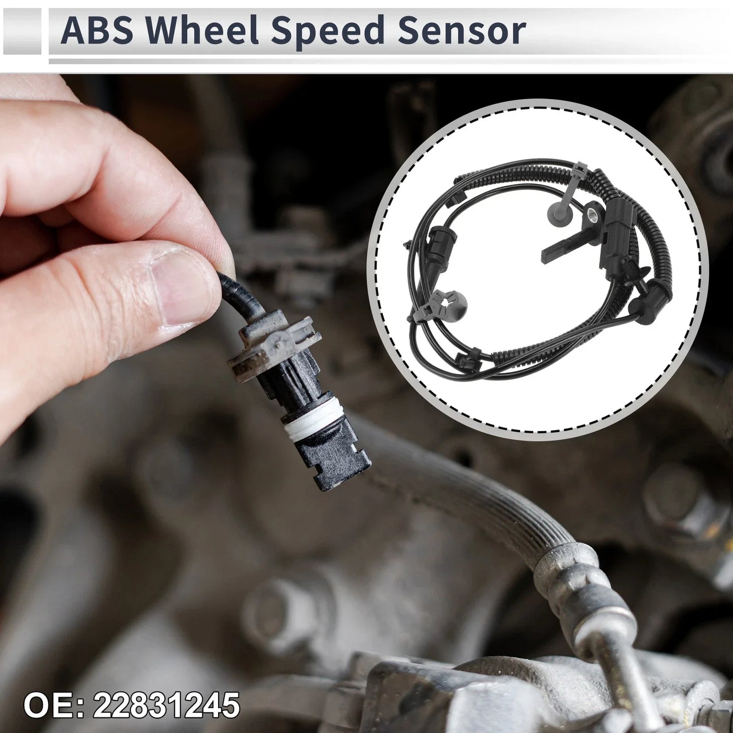 ABS Wheel Speed Sensor for Chevrolet Malibu (2013-2015) 1 x Rear Left