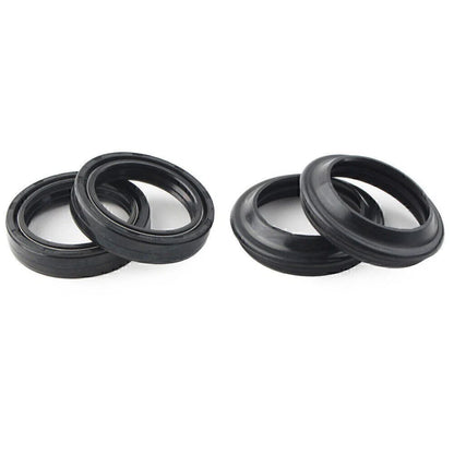 4 x Black Oil Seals Dust Seals for Front Fork Damper Shock Absorber (All Years)