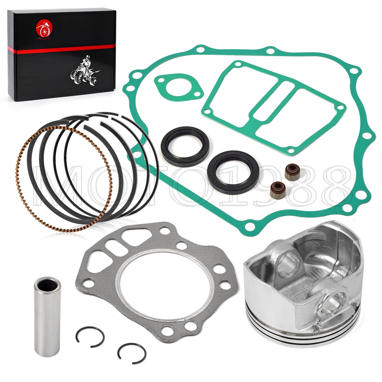 Engine Rebuild Gasket Kit with Piston Ring & Seal for EZGO Golf Cart (FJ400D)