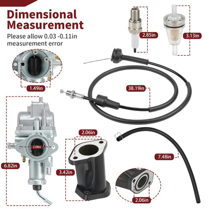 Carburetor for Yamaha Timberwolf YFB250 (1992–2000)